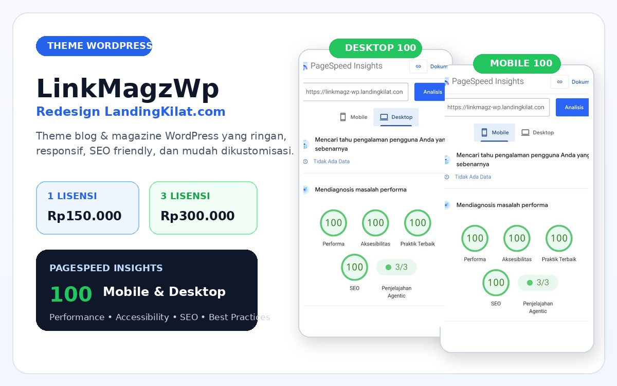 Preview LinkMagzWp Redesign LandingKilat.com